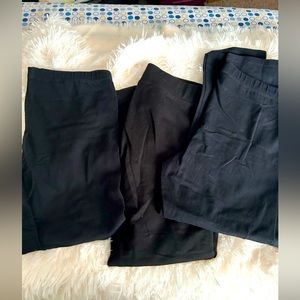 Bundle of 3 cropped black leggings